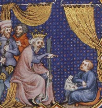 King Talking to Child